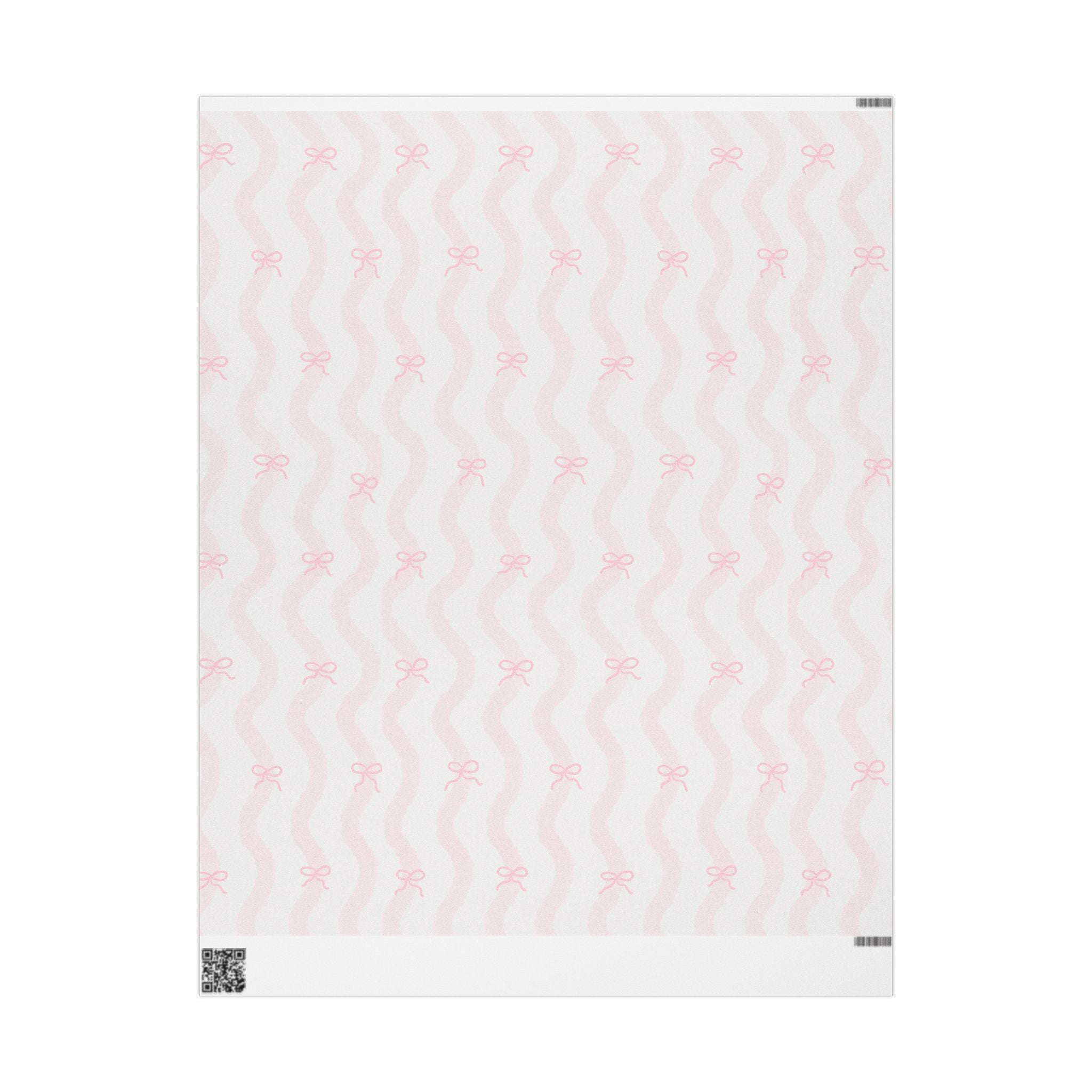 Wrapping Paper - Pink Ribbon Stripe