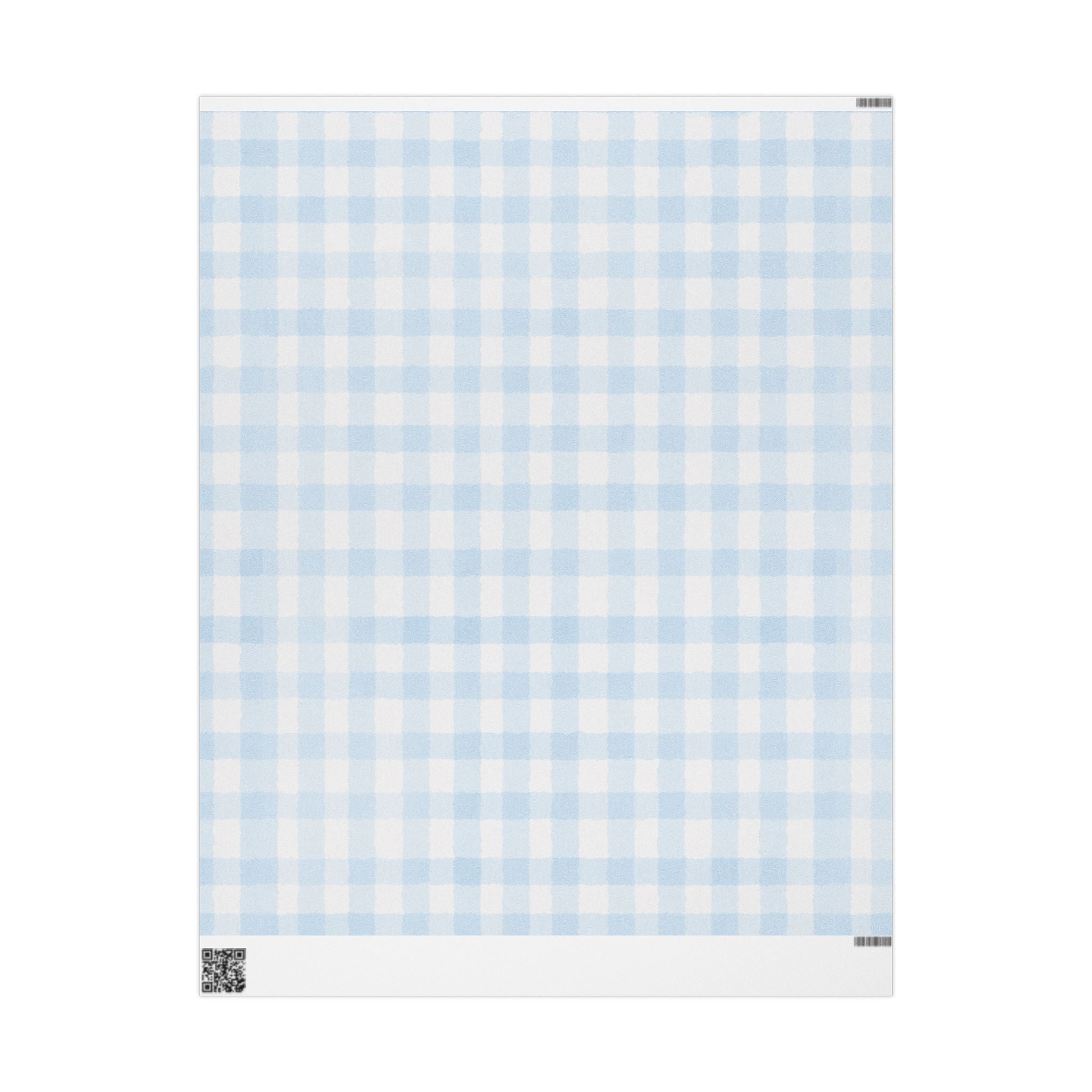 Wrapping Paper - Pale Blue Gingham