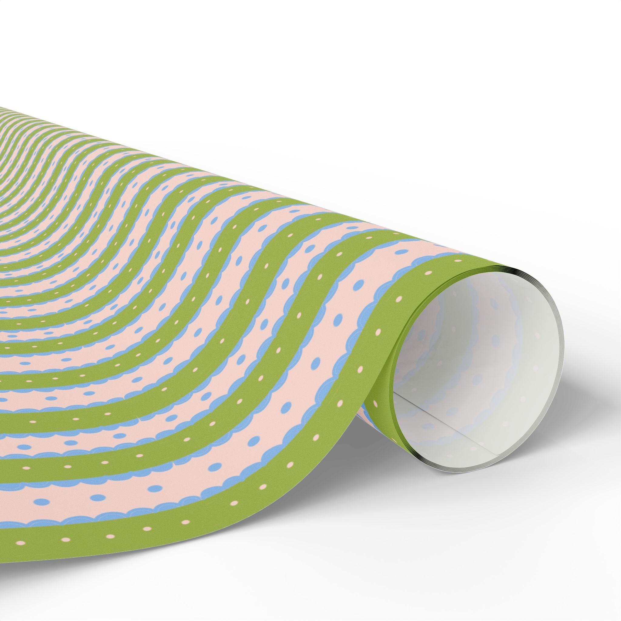 Wrapping Paper – Stripes & Dotted Accent