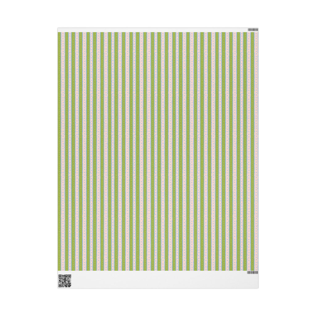 Wrapping Paper – Stripes & Dotted Accent